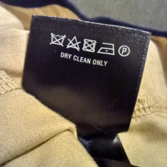 Anthropologie Moth Navy & Cream Sleeveless Peplum Blouse XL | Button Front - Picture 10 of 12